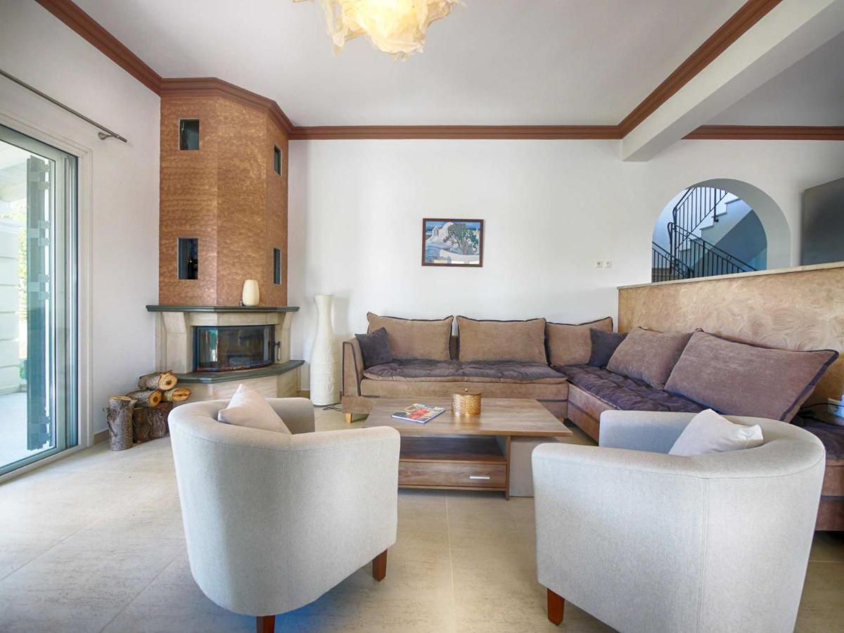 Villa Afionas - 3 Minutes From The Beach With Heated Eco-Pool And Sunset View Exteriör bild