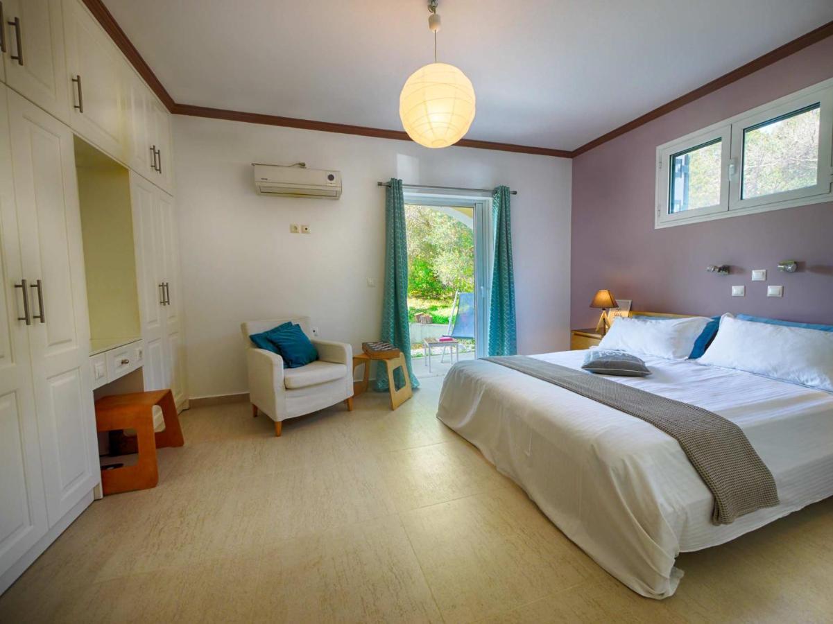 Villa Afionas - 3 Minutes From The Beach With Heated Eco-Pool And Sunset View Exteriör bild