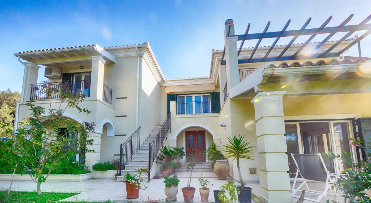 Villa Afionas - 3 Minutes From The Beach With Heated Eco-Pool And Sunset View Exteriör bild
