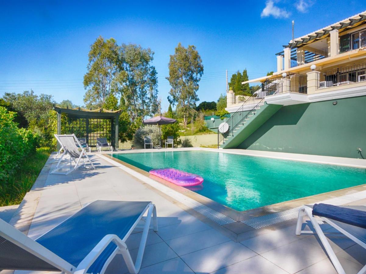 Villa Afionas - 3 Minutes From The Beach With Heated Eco-Pool And Sunset View Exteriör bild